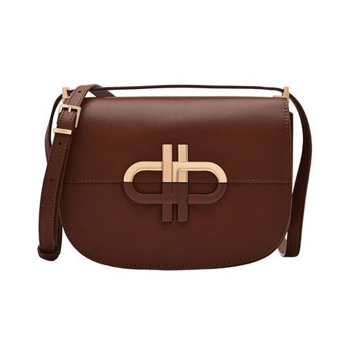 Túi Đeo Vai Nữ Pedro Icon Leather Shoulder Bag Dark Brown PW2-76610065-3 Màu Nâu Đậm