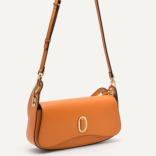 Túi Đeo Vai Nữ Pedro Rift Leather Shoulder Bag Orange PW2-76390084 Màu Cam-4