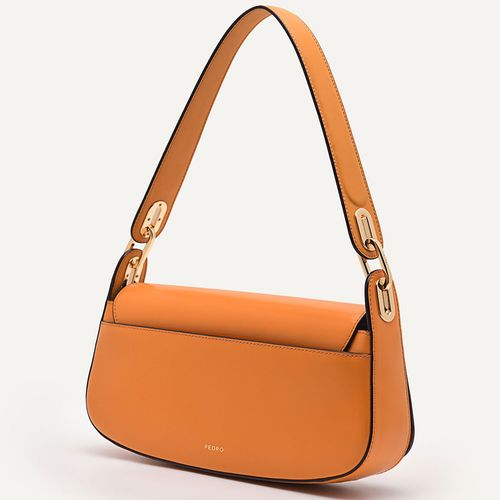 Túi Đeo Vai Nữ Pedro Rift Leather Shoulder Bag Orange PW2-76390084 Màu Cam-5