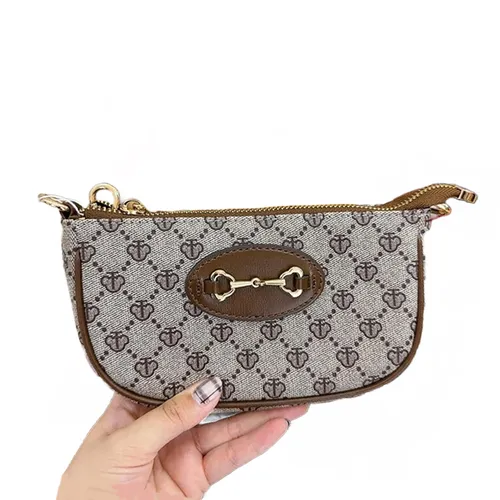 Túi Đeo Vai Nữ TTWN BEAR Họa Tiết Lưới TT2369 2369 Màu Xám Nâu