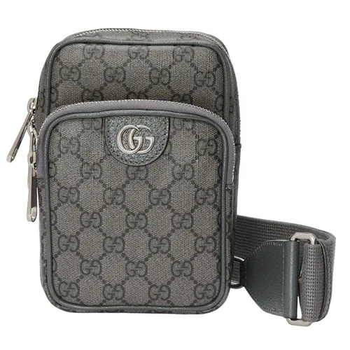 Túi Đeo Vai Unisex Gucci GG Ophidia Mini Bag 752565 UULHK 8576 Màu Xám - Túi xách - Vua Hàng Hiệu