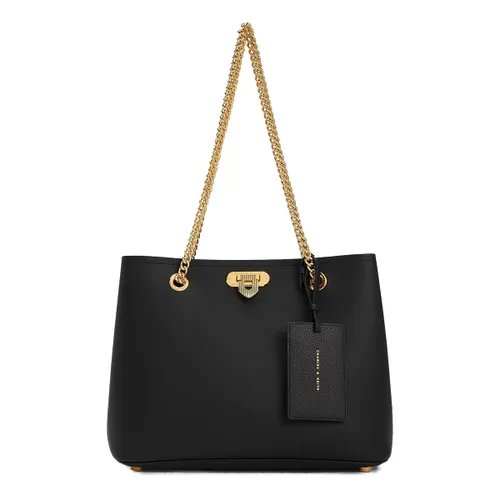Túi Tote Nữ Charles & Keith CNK Alcott Tote Bag CK2-30151265 Màu Đen