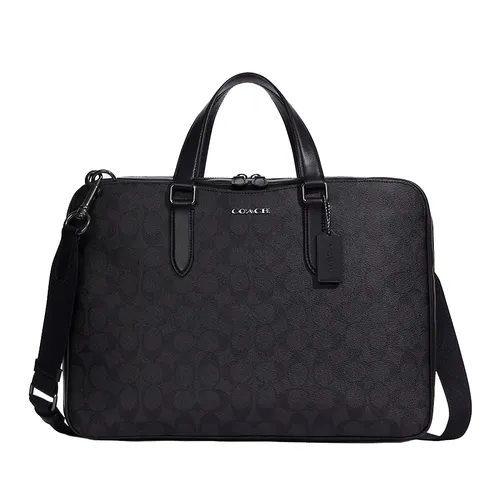 Túi Xách Nam Coach Graham Slim Brief In Signature Canvas C8172 Màu Đen