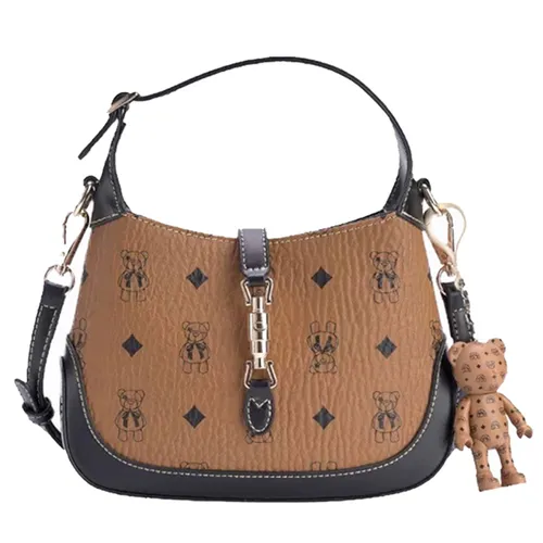Túi Xách Nữ TTWN BEAR TN2617 Màu Nâu Viền Đen