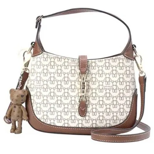 Túi Xách Nữ TTWN BEAR TN2617 TN2860 Màu Be Viền Nâu