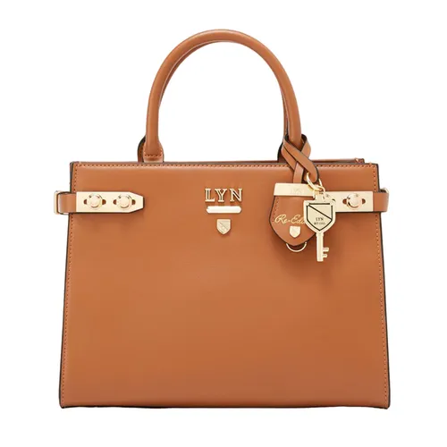 Túi Xách Tay Nữ Lyn Fineness Re-Edit Top L Handbags LL22WBF295 Màu Nâu