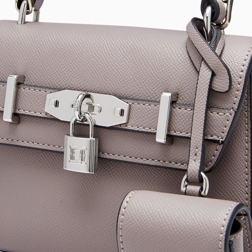 Túi Xách Tay Nữ Lyn Ravish Mini Top Handle Handbags LL23FBS204 Màu Xám-5