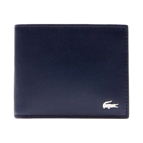 Ví Nam Lacoste Men's Fitzgerald Leather Six Card Wallet NH1115FG021 Màu Xanh Đậm