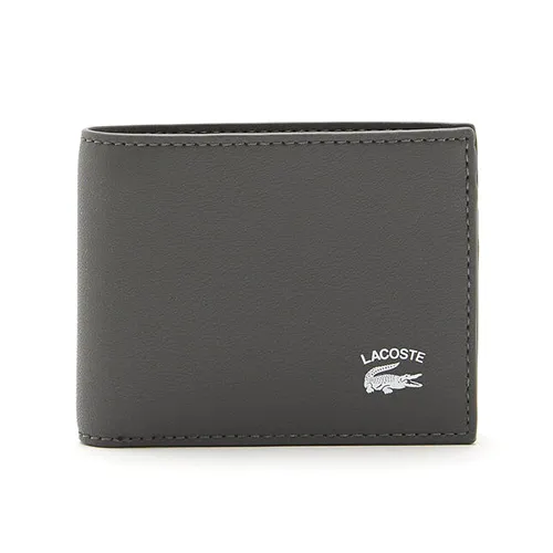 Túi xách - Ví Nam Lacoste Men's Interior Card Slot Foldable Wallet NH4014PNJ37 Màu Xám Đen - Vua Hàng Hiệu