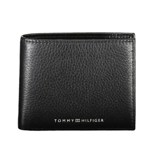 Túi xách Tommy Hilfiger Ví - Ví Nam Tommy Hilfiger Leather Small Wallet AM0AM10241_NERO_BDS Màu Đen - Vua Hàng Hiệu