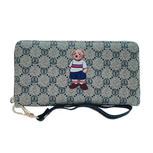 Ví Nữ TTWN BEAR TT2194 TT2304 2468 Màu Ghi Viền Đen