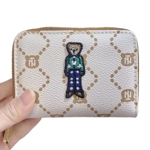 Ví Nữ TTWNBEAR Đựng Thẻ Kéo Khoá TT2195 TT2235 Màu Trắng