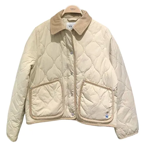 WHOAU Áo khoác - Áo Khoác Nữ WHOAU Trần Trám Màu Kem Size M - Vua Hàng Hiệu