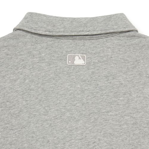 Áo Nỉ Sweater MLB Basic Small Logo Half Zip-Up Overfit Sweatshirt Boston Red Sox 3AMTB0534-43MGS Màu Xám-8