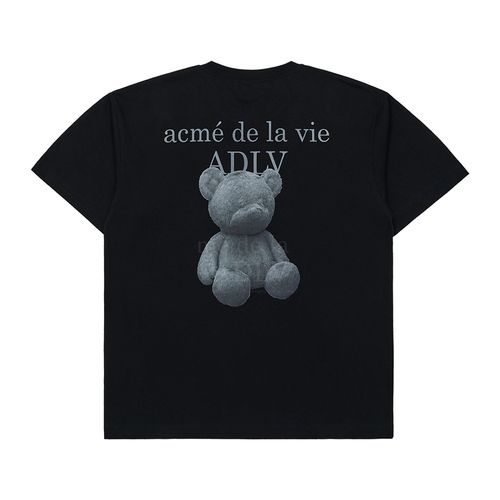 Áo Phông Acmé De La Vie  ADLV Fuzzy Bear Short Sleeve T-Shirt Black Màu Đen-3