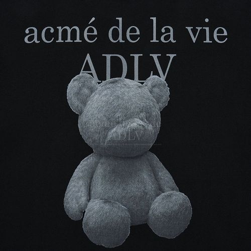 Áo Phông Acmé De La Vie  ADLV Fuzzy Bear Short Sleeve T-Shirt Black Màu Đen-4