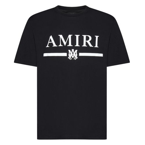 Áo Phông Nam Amiri Black Logo MA Bar Printed Tshirt PXMJL001 001 Màu Đen-1