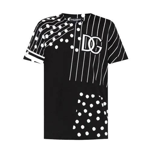 Áo Phông Nam Dolce & Gabbana D&G G8KBAT G7C9R S9000 Tshirt Màu Đen Size 50