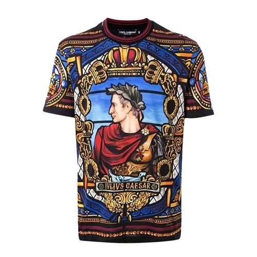Áo Phông Nam Dolce & Gabbana D&G T-Shirt G8KD0T FI7QC Phối Màu Size 48