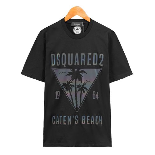 Áo Phông Nam Dsquared2 Caten's Beach Slouch T-Shirt S74GD1091S23009900 Màu Đen Size M-1