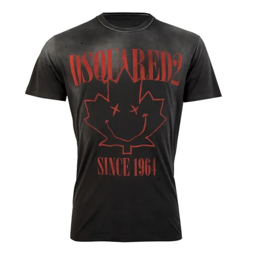Áo Phông Nam Dsquared2 Logo T-Shirt S71GD0830 Màu Đen Size 46