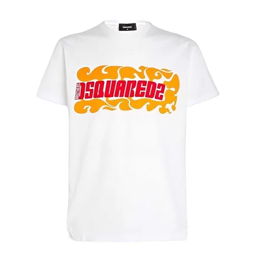 Áo Phông Nam Dsquared2 T-Shirt S74GD1083S23009100 Màu Trắng Size S