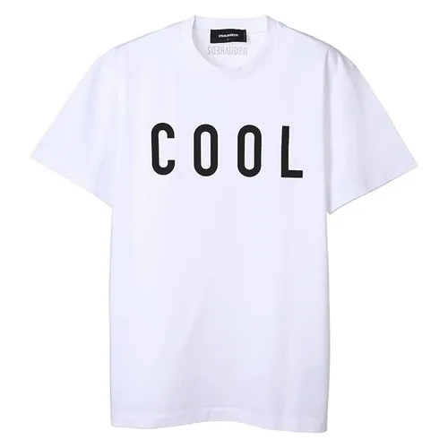 Áo Phông Nam Dsquared2 Tops And Cool White Tshirt Men S71GD1070S23009100 Màu Trắng