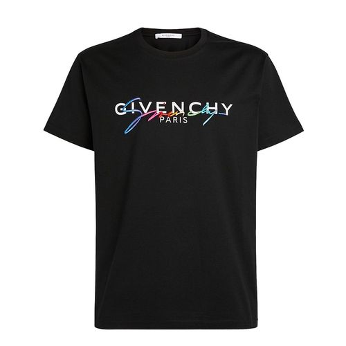 Áo Phông Nam Givenchy Signature T-Shirt BM70RL3002 001 Màu Đen Size S-1