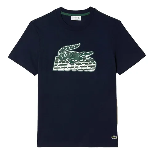 Áo Phông Nam Lacoste Men’s Cotton Jersey Print T-shirt TH5070-00-166 Màu Xanh Navy Size 3
