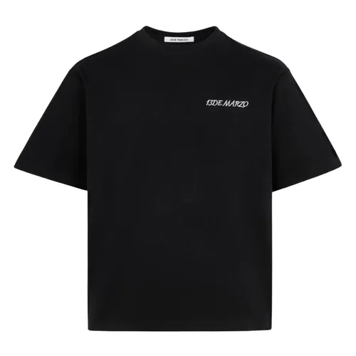 Áo Phông Nữ 13 De Marzo Black With Bear Original Luminous Tshirt FR0591 00101 Màu Đen