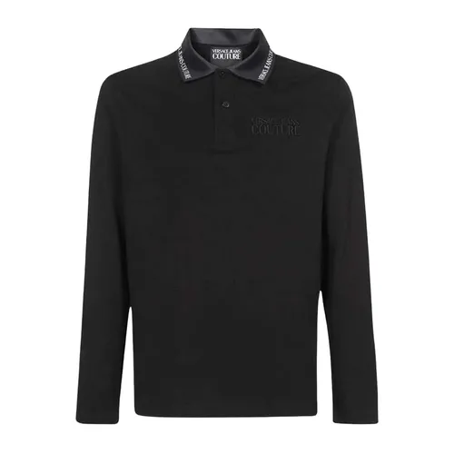Áo Polo Dài Tay Nam Versace 73GAGT08 CJ01T 899 Màu Đen Size S