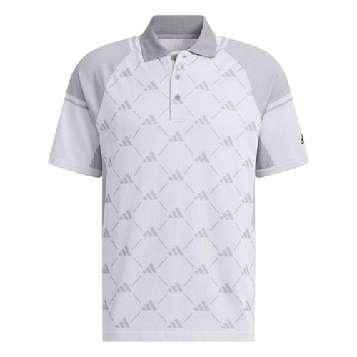Áo Polo Nam Adidas Golf Primeknit Seamless Short Sleeve HZ6071 Màu Trắng Xám