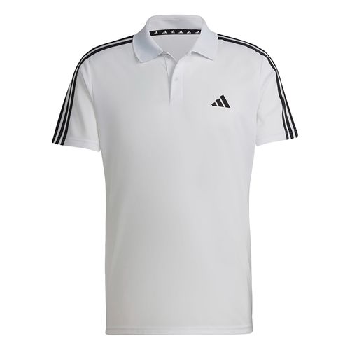 Áo Polo Nam Adidas Train Essentials Piqué 3-Stripes Training Shirt IB8109 Màu Trắng Size M