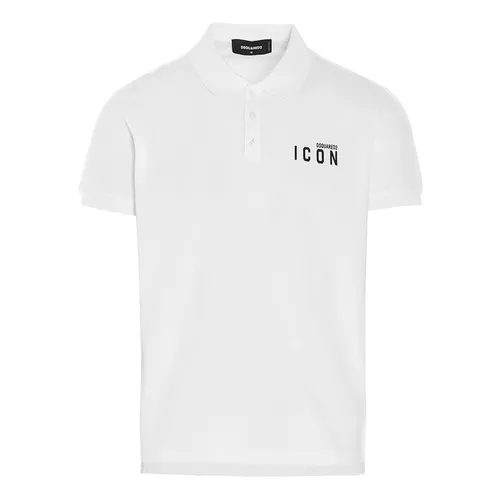 Thời trang DSquared2 Áo Polo - Áo Polo Nam Dsquared2 Mini Icon S79GL0001S22743100 Màu Trắng Size XS - Vua Hàng Hiệu