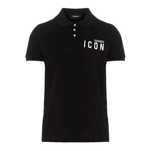 Thời trang DSquared2 Áo Polo - Áo Polo Nam Dsquared2 Mini Icon S79GL0001S22743962 Màu Đen Size S - Vua Hàng Hiệu