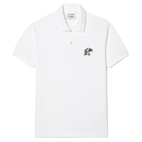 Áo Polo Nam Lacoste x Netflix Organic Cotton PH7057-10-VIQ Màu Trắng Size 4