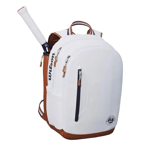 Balo Tennis Wilson Roland Garros Tour Backpack WH/NAV/CLAY WR8006602001 Màu Trắng Nâu
