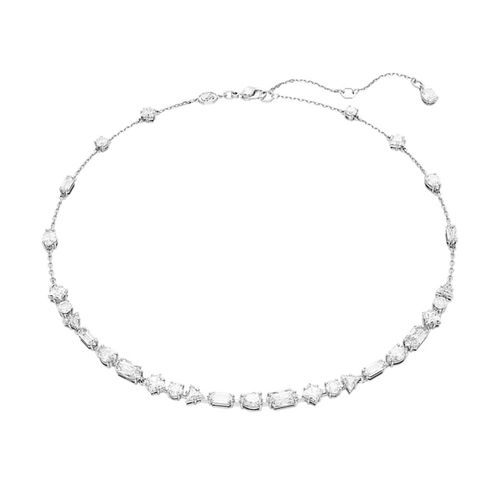 Dây Chuyền Nữ Swarovski Mesmera Necklace Mixed Cuts, Scattered Design, White, Rhodium Plated 5676989 Màu Trắng Bạc-1