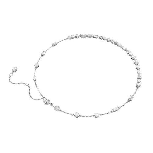 Dây Chuyền Nữ Swarovski Mesmera Necklace Mixed Cuts, Scattered Design, White, Rhodium Plated 5676989 Màu Trắng Bạc-4
