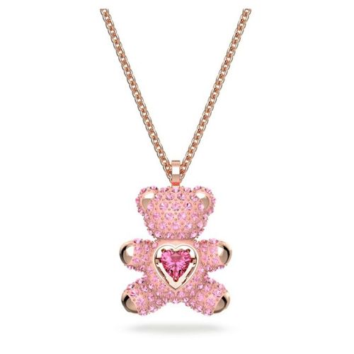 Dây Chuyền Nữ Swarovski Teddy Pendant Bear, Pink, Rose Gold-Tone Plated 5642976 Màu Vàng Hồng