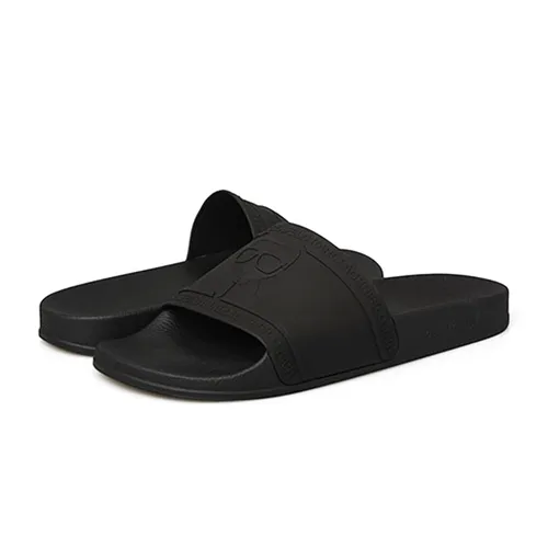 Dép Karl Lagerfeld - Dép Karl Lagerfeld Ikonic Relief KL70009 Màu Đen Size 42 - Vua Hàng Hiệu