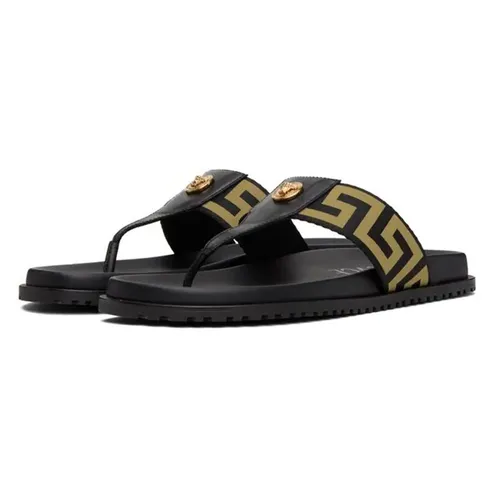 Dép Nam Versace Black Flip-Flops With Logo 1008317 1A05957-2B15V Màu Đen Size 41