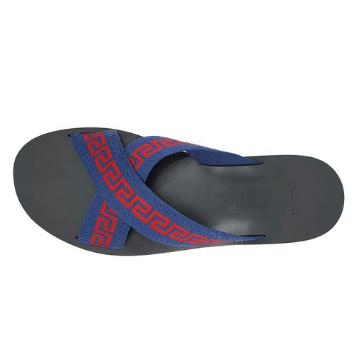 Dép Nam Versace Greca Ribbon Sandals VS9750 Màu Đen Xanh Size 42-5