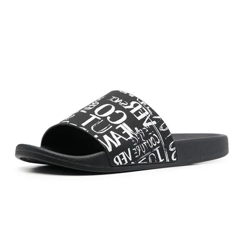 Dép Nam Versace Jeans Couture 74YA3SQ4 Màu Đen Trắng Size 39