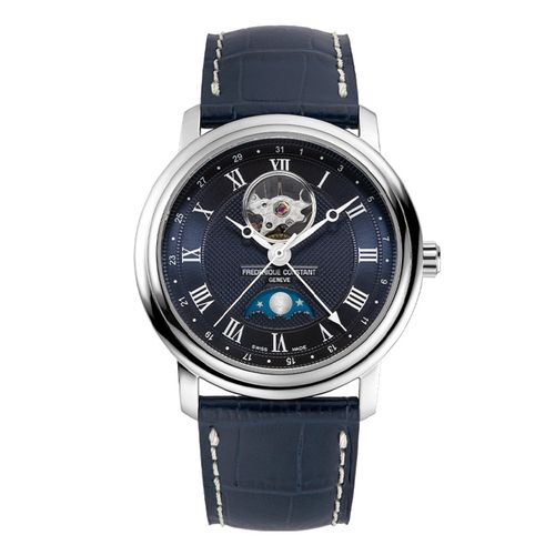 Đồng Hồ Nam Frederique Constant Heart Beat Moonphase Date FC-335MCNW4P26 Màu Xanh Navy