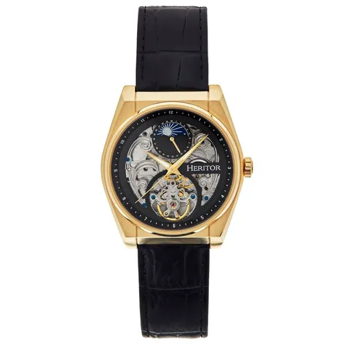 Heritor - Đồng Hồ Nam Heritor Daxton Automatic HERHS3004 Màu Đen Vàng - Vua Hàng Hiệu