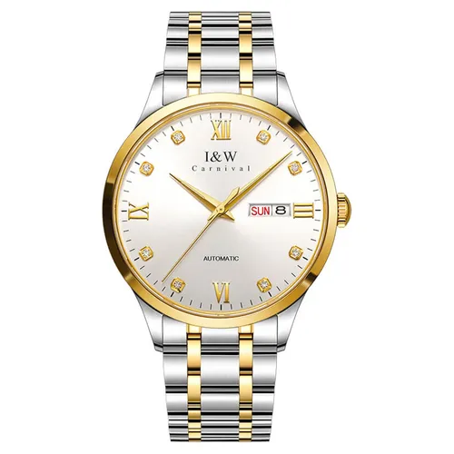 Đồng Hồ Nam I&W Carnival 555G1 Automatic Màu Bạc