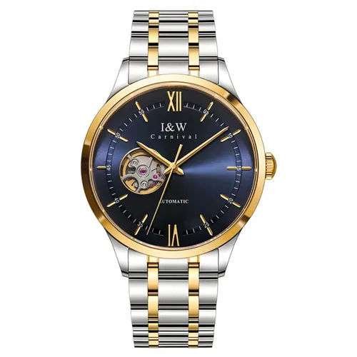 Đồng Hồ Nam I&W Carnival 570G2 Automatic Màu Xanh Bạc