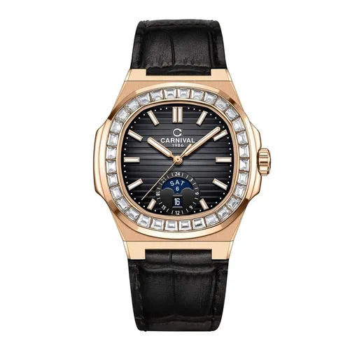 Đồng Hồ Nam I&W Carnival Nautilus Automatic 8110G-VH-DD-D G8110.302.432 Màu Đen Vàng