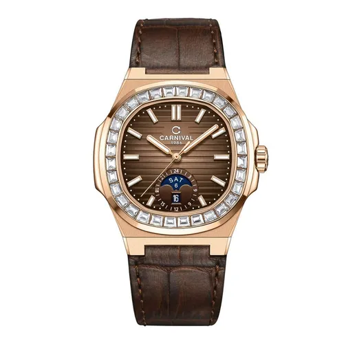 Đồng Hồ Nam I&W Carnival Nautilus Automatic 8110G-VH-DD-N G8110.306.433 Màu Nâu Vàng